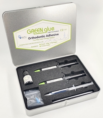 Adhesivos ortodónticos de resina Enlace dental Adhesivos ligeros de curación más pegamento verde