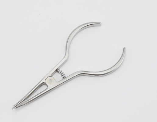 Instrumentos de ortodoncia de plata de acero inoxidable pinza de ortodoncia elástica
