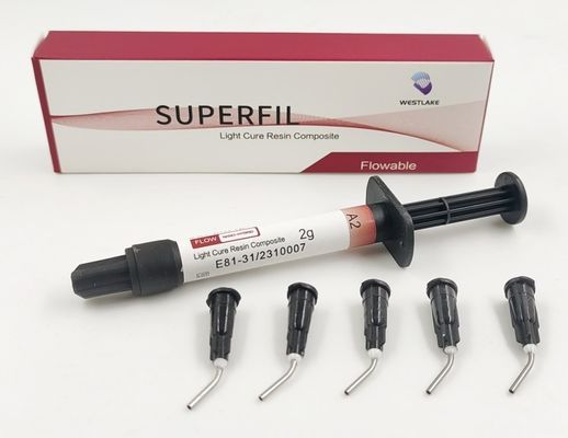 Material de relleno dental Superfil Nano híbrido fluidable de curado ligero resina compuesta